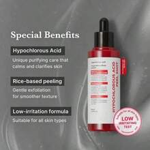 Meeeedicub Hypochlorous Acid Rice Peel Shot Duo For Face & Body | Gentle Exfoliating Serum For Dead Skin Cells & Pore Care, Blackheads & Excess Sebum Control | Rice Extract, Hypochlorous, Panthenol For Hydrating & Smoothing Care - 1件 - 查看 3