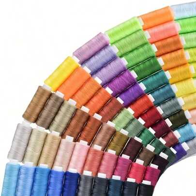 24 Colors Polyester Sewing Thread Set, Each Spool Polyester Thread Suitable For Hand Or Machine Sewing - Perfect For Home Sewing And Crafting Projects, Embroidery Needlework Tools, Ideal Gift For Holidays, Vibrant Colors, Smooth Stitching, Crafting Enthusiasts