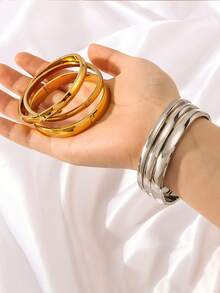 RAYQUEEN 1 件装不锈钢多功能细手链，适合日常佩戴 - 手鐲 - 查看 2