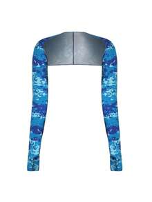 1件装肩袖夏季防晒披肩袖户外骑行纯色轻薄运动开衫外套短款上衣优雅小斗篷肩袖外套女士夏季 - 彩色 - 查看 10