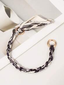 Straps, Scarves, Braided Ropes, Bag Straps, Repurposed Women's Handbag (With Shoulder Strap), Bag Accessories - Multicolor - View 11