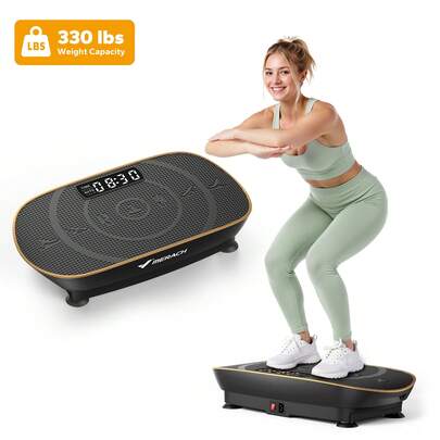 MERACH Vibration Plate, Whole Body Workout Powerful Quiet Vibration Plate Exercise Machine For Weight Loss And Shaping, Auto Or Manual Speed Control, Built-In Bluetooth Speaker