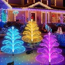 1 Stück Solar-Gartenleuchte, 7 Farbwechsel, wasserdicht für den Außenbereich, einfache/doppelte/dreifache Schicht Quallen-förmige Solar-Blumenlampe, 2 Schichten/5 Schichten, Sternenhimmel Dekoration, geeignet für Garten, Hof, Außenbereich, Valentinstag Dekoration - Verschiedenfarbig - Übersicht 13
