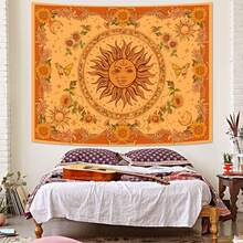 Tapestry Boho Sun Tapestry Bohemian Tapestry For Bedroom Vibrant Tapestries Wall Hanging Bedroom Living Room Wall Art And Home Decor Tapestry For Bedroom Wall Tapestry - L-1 - 查看 3