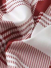 3条装女士可爱格子卡通睡衣短裤，柔软不透光涤纶面料，适合四季居家休闲穿着 - 彩色 - 查看 6