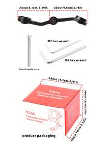 1 pieza Soporte de teléfono para bicicleta VXM, soporte antivibración para manillar de bicicleta de montaña/carretera para navegación - Multicolor - Ver 5