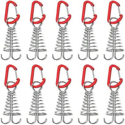 Set de 6 clavos de acero inoxidable para exteriores - Perfectos para tablas de plataforma, hebillas de cuerda y carpas de camping