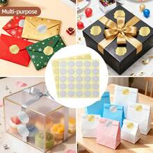 25/150/250pcs Golden Foil Stickers Self Adhesive Golden Envelope Seal Sticker For Wedding Invitations Cards Bridal Birthday Party - - - View 4
