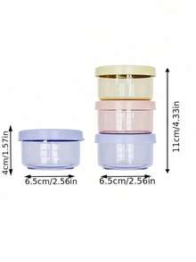 1pc 3/6pcs Leak-Proof PP Material Refill Box, Round Covered Food Storage Container, Microwave & Dishwasher , Stackable Colorful Covered Container, Ideal Birthday Gift, Lunch Box - Multicolor - View 7