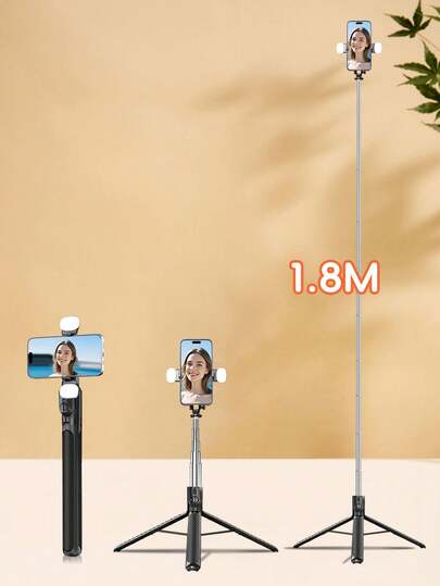 Este palo de selfie y trípode de 170 cm con control remoto Bluetooth está hecho de material de aleación, adecuado para varios teléfonos inteligentes. Es la elección perfecta para grabar videos y capturar momentos de la vida. Se puede extender, girar 360°, estabilizar y plegar. Este palo de selfie portátil de mano/sobremesa es una opción ideal para que las parejas se tomen fotos en el Día de San Valentín.