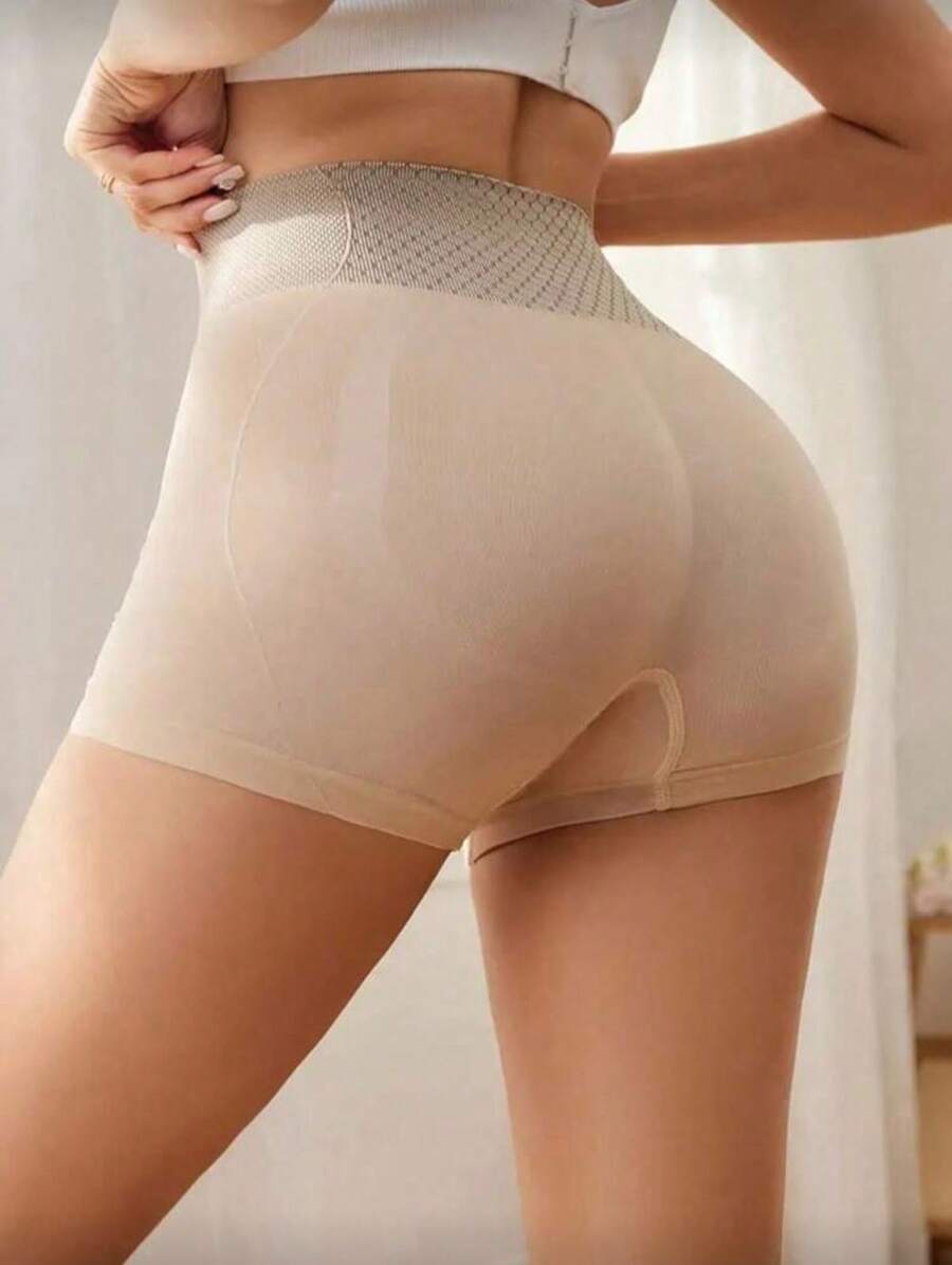 Women's Second Skin Safety Shorts Reduce Tummy Tummy And Shape Buttocks - Màu be - Xem 1