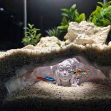 Vintage Style Stone Arch Cave Decor For Aquarium Landscaping, Fish Hiding Tunnel, Suitable For Aquarium Decor (Can Also Be Used For Terrestrial Animal Habitats) - A - View 11