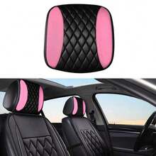 Car Headrest Cover, Soft Leather Dirt-Proof Vehicle Seat Head Rest Protector, Breathable Automotive Interior Protection Dust Covering Accessories, Universal For Most Cars - Neck Pillow - View 2