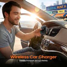 PLDHPRO 磁吸式车载充电器，15W无线快充，兼容所有智能手机，适用于 17/16/15/14/13/12系列，出风口车载手机支架 - A - 查看 2