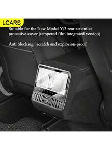 LCARS Car Interior Accessories, Suitable For Tesla New Model 3 Highland/2025 Model Y, Rear Air Vent Covers, Car Interior Trim Panels, Renewed Version 3/Y With Screen Protector - Rear Exhaust Vent Cover - View 7
