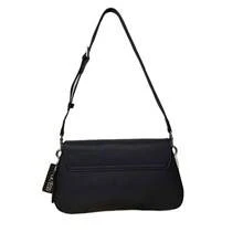 Bolso de hombro elegante para mujer con correa de cadena, diseño clásico - Bolso cruzado de moda, adecuado para uso diario - Negro - Ver 2
