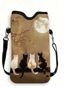 Printed Synthetic Leather Waterproof And Shockproof Phone Pouch With Adjustable Strap - View 22