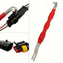OBOVAY Pinzas separadoras de terminales eléctricas automotrices - Mango de PVC, construcción de metal robusta, compacta y ligera - Herramienta esencial para la reparación y mantenimiento de automóviles, Herramienta de reparación de automóviles | Pinzas compactas | Construcción robusta, Terminales de batería de automóvil - Varios colores - Ver 3