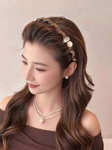 2026新款黑色优雅水钻发带，防滑洗脸头带，时尚女士发饰 - 彩色 - 查看 6