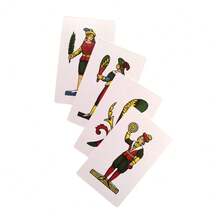 意大利那不勒斯纸牌游戏，休闲娱乐，家庭聚会，节日贺卡，派对游戏活动 - 酒紅色 - 查看 5