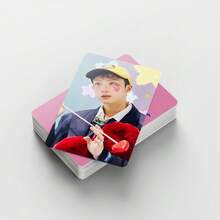 P1Harmony UNIQUE EX 专辑小卡 Keeho Theo Jiung Intak Soul Jongseob 收藏版 Lomo 卡，多功能实用高清双面人物 LOMO 收藏卡，可收藏或装饰，送给粉丝和朋友的贴心礼物，高清双面 DIY 剪贴簿收藏礼品 - 彩色 - 查看 9