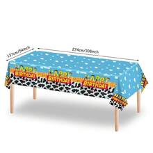 Milk-Themed Tablecloth Party PE Disposable Oil-Proof Table Cloth - Multicolor - View 3