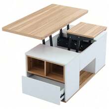 Coffee Tables - White + Particle Board-4 - View 9