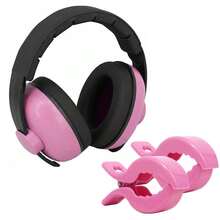 婴儿耳罩降噪耳机 – 婴儿降噪耳机，适用于婴儿、新生儿和幼儿听力保护，可调节柔软耳罩，适用于飞机、音乐会和嘈杂环境 - 彩色 - 查看 9