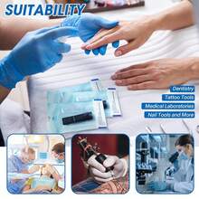 200Pcs/Box Dental Disposable Sterilization Pouch Bags Puncture Self-Sealing Bag Tattoo Dental Nail Art Accessories Tattoo Tools - Multicolor - View 6