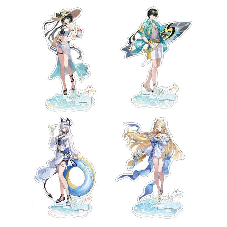 1件《呼啸海浪》/海滩邂逅系列/配件/Zannie Drifting/Bohe Drifting卡片/Teshia/高品质亚克力立牌/史迪奇玩具 旅行玩具 教室减压玩具 迷你小玩意 洗澡玩具 圣诞文具 减压球，生日礼物，圣诞礼物，复活节礼物，平安夜礼物，完美礼物，玩具，游戏 - 彩色 - 查看 1