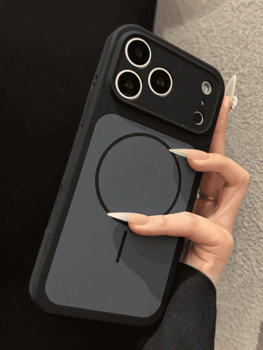 Funda de teléfono magnética inalámbrica de carga con silicona líquida de lujo con degradado, resistente a golpes y protectora para iPhone 17 Pro Max, 17 Pro, 17, 16, 15, 14, 13 Pro Max