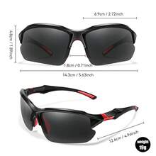 14-Pack Men's Oversized Wrap-Around Sports Sunglasses Multi-Color For Outdoor And Casual Use - 14PCS - 查看 8