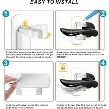 1 Khóa tay nắm cửa an toàn cho trẻ em - Dễ lắp đặt, không gây hư hại, vỏ bảo vệ PVC đa chức năng, bề mặt mờ, đảm bảo an toàn và thẩm mỹ cho ngôi nhà. - Nhiều màu - Xem 7