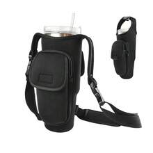40OZ Wasserflasche Halter Tasche, wasserbeständig, großes Fassungsvermögen, Trägertasche mit Riemen, tragbare isolierende Becherhülle für Frauen und Männer, für Outdoor, Garten, Reiseaccessoires, tragbare Essentials, Strandaccessoires, Abschlusszeit, Abschlussfeier, Abschlussgeschenk, Glückwünsche zum Abschluss, Valediktorian, Schulabschluss, Abschlussparty, Outdoor-Essentials, tragbare Reiseartikel, Wanderessentials, Campingaccessoires, tragbare Werkzeuge, Sommeressentials, tragbare Sommerartikel - Verschiedenfarbig - Übersicht 13