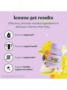 Lemme Purr Vaginal Probiotics For Women – PH Balance, Urinary Tract Support & Vitamin C, 60 Veggie Caps ​ - Hãy để tôi cháy - Xem 4