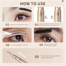 Heated Electric Eyelash Curler 2-In-1 WithEyebrow Trimmer, 2 Temp Settings, USBRechargeable, 10s Fast Heating For 24HNatural Curl, Women Gifts - 查看 8