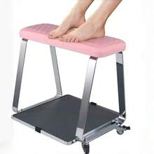Carrito con pedal móvil para el cuidado de los pies - Carrito de spa para los pies con almohadilla de espuma de memoria, bandeja y ruedas, ideal para uso en salones. El carrito del spa para los pies cuenta con una bandeja espaciosa y ruedas suaves para un uso conveniente, perfectamente adecuado para salones - Rosa - Ver 1
