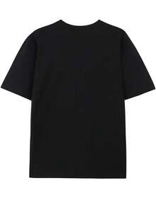 Disney Loose Edition "Toy Story EST. 1995" All Staff Photo Printed T-Shirt, Suitable For Summer And Spring, Short Sleeved Tops, Women's Clothing, Holiday Gift Party Clothing. - Black - View 2