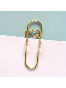 1/5pcs Stainless Steel Metal Clips Set, Multi-Functional Office & Study Organizer With Pen Holder, Stand & Hook Design, Ideal Notebook & Journal Accessories - View 6