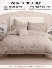 2/3pcs Bedding Set (1pc Duvet Cover + 1/2pcs Pillowcase, Without Filler), Breathable & Comfortable, Soft & Pilling Resistant, Suitable For Double/Full/Queen/King Size Bed, All Season Use, Multiple Sizes Available, Machine Washable, Decorative Bedroom - Multicolor - View 3