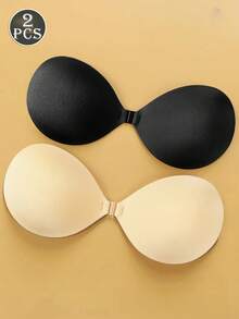 1件/2件装女士隐形自粘式聚拢文胸 – 无肩带无背硅胶提拉文胸，可重复使用，无缝设计，优雅款式，完美搭配婚纱、晚礼服和派对服装 - 彩色 - 查看 29