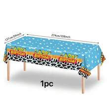 Milk-Themed Tablecloth Party PE Disposable Oil-Proof Table Cloth - Multicolor - View 7