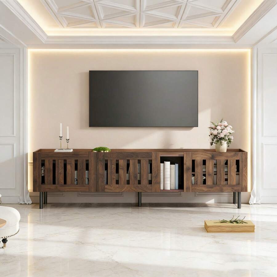 Television Stands & Entertainment Centers - Walnut + MDF - View 1
