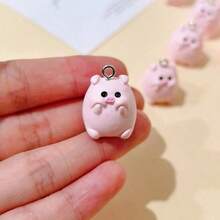 10pcs/20pcs Artificial Coffee Bean Shaped Beads Suitable For DIY Jewelry Making Pendants, Earrings, Necklaces, Bracelets, Keychains, Bag Charms, Resin Crafts - Multicolor - View 5