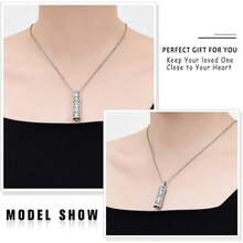 2款生命之树骨灰心形骨灰盒项链，男女通用，骨灰水晶吊坠，挚爱纪念首饰 - 銀色 - 查看 8