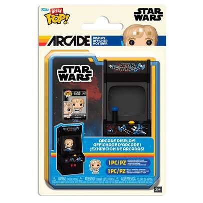  Funko POP! Bitty POP! Star Wars Arcade Display Figure With Luke Skywalker Pixel Art - 9cm Collectible Vinyl Figure - Vinyl Minifigure - Officially Licensed Product - Gift For...
