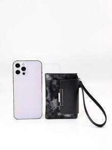 MINGYOU Fashionable Delicate Cute Soft Short Handheld Zipper Coin Purse - Black - View 7