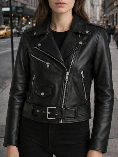 HPC POLO Chaqueta Chamarra Dama Mujer  Cazadora Vinipiel comoda, ligera, bonita y elegante motocilista