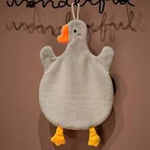 Kitchen Hand Towel, Quick-Drying, Hanging Hand Towel Kitchen, Bathroom, And Bedroom, Cleaning Supplies, Home Gadgets, 1 Piece, Cartoon Goose Hand Towel, Duck, Highly Absorbent - White - View 7