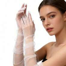 1 双 70 厘米网眼露指手套，四季皆宜的多功能臂套 - A - 查看 4